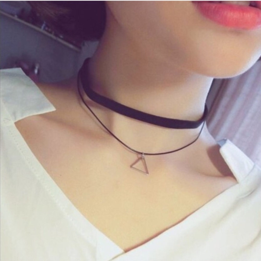 3/$30 Black double cord choker!